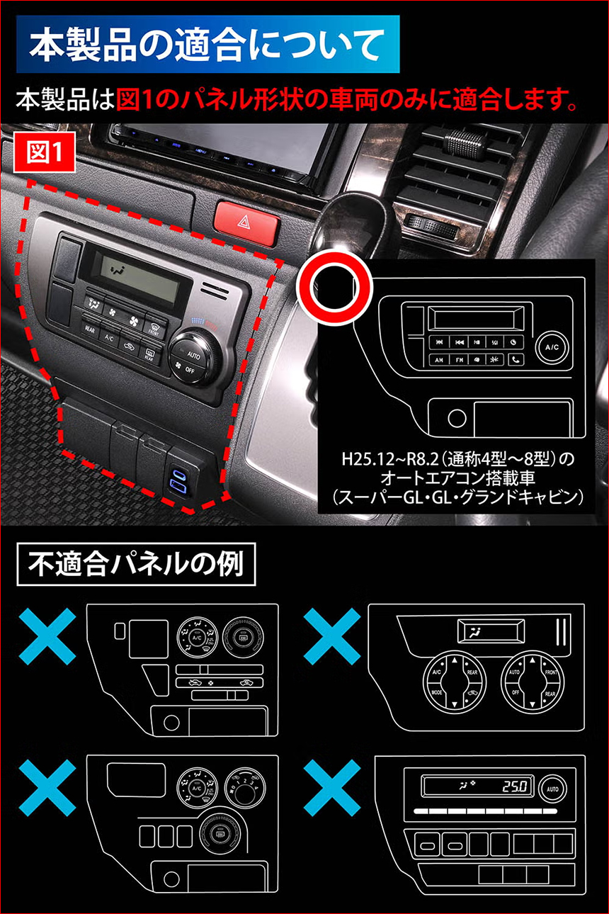 ハイエース 1～8型モデル用 増設電源ユニット 
