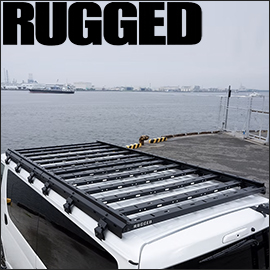 ハイエース 標準ボディー用 RUGGED ARMOR アイアンルーフキャリア(前後1台分)