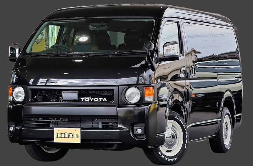 ハイエース 4型～現行モデル ワイドボディー用 丸目フェイスキット Ver.2 MONOBOX