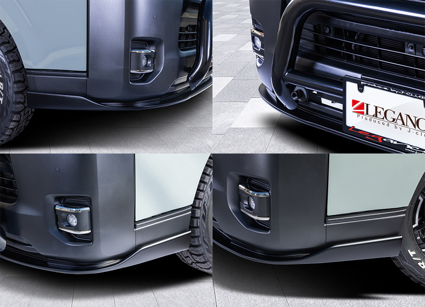 ハイエース 4型~現行モデル 標準ボディー用 フロントフリッパー LEGANCE