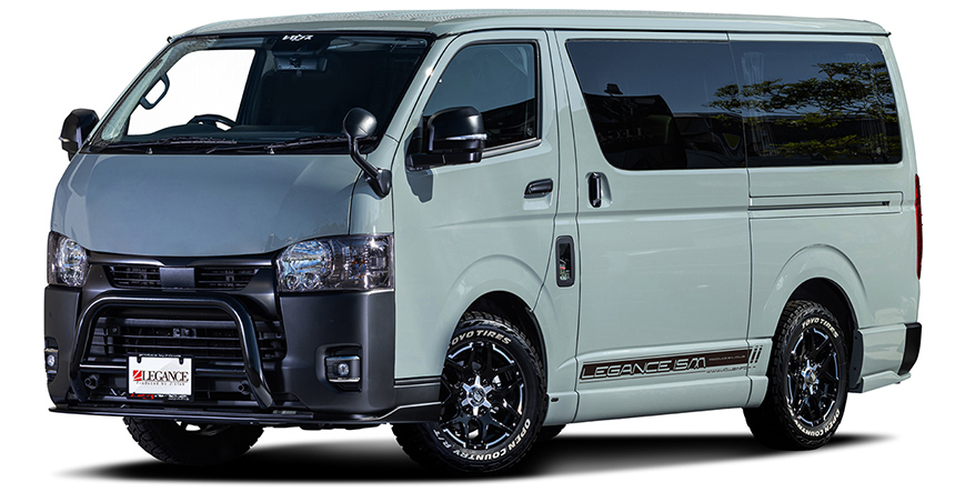 ハイエース 4型~現行モデル 標準ボディー用 フロントフリッパー LEGANCE