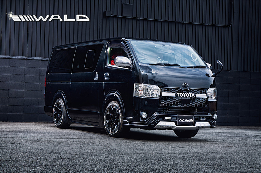 ハイエース 4型～現行モデル 標準ボディー用 ハニカムデザイン フロントグリル Ver.2 WALD