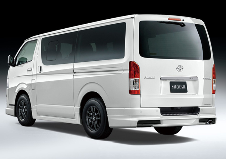 ハイエース モデリスタ リアスカート Ver1 装着イメージ