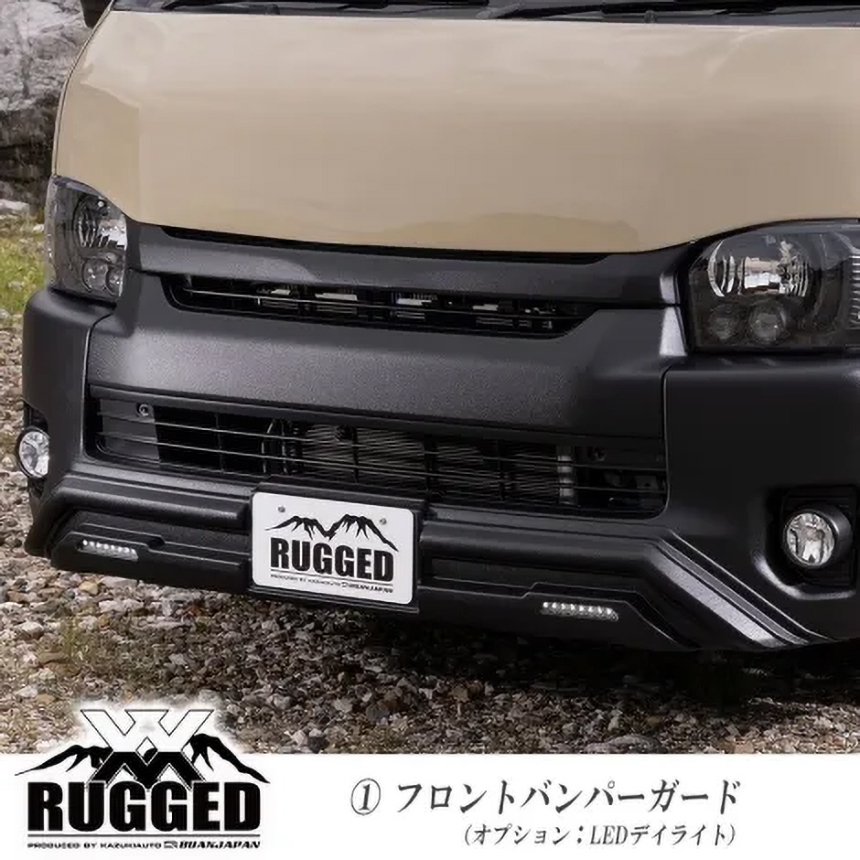 ハイエース RUGGED XX フロントバンパーガード
