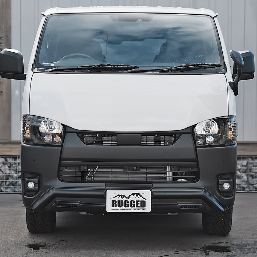 ハイエース 4型～現行モデル 標準ボディー用 RUGGED X フロントバンパーガード カラー