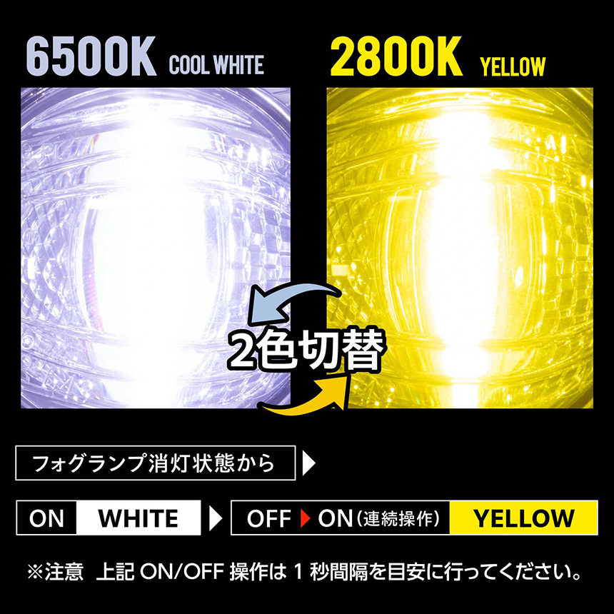 ハイエース 7型~純正LEDフォグランプ用 ヴァレンティ LEDフォグランプバルブ(2カラー)