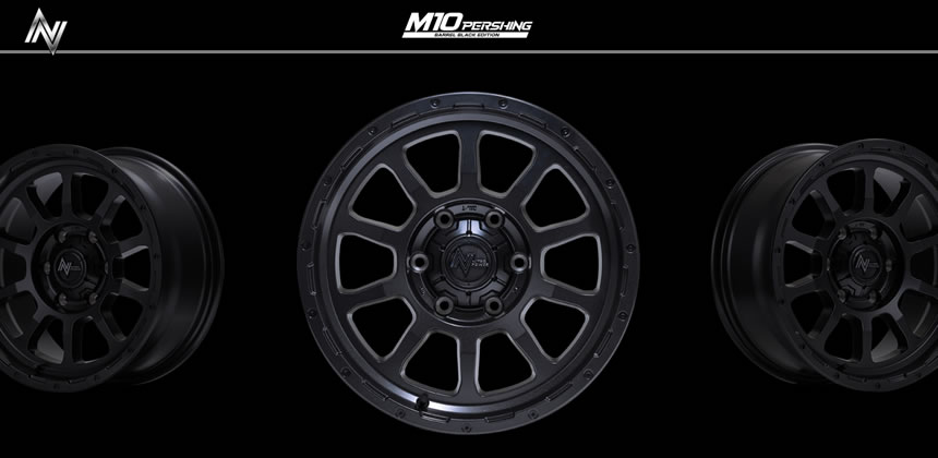 ハイエース用 ナイトロパワー M10 PERSHING BLACK EDITION 16インチホイール&タイヤセット