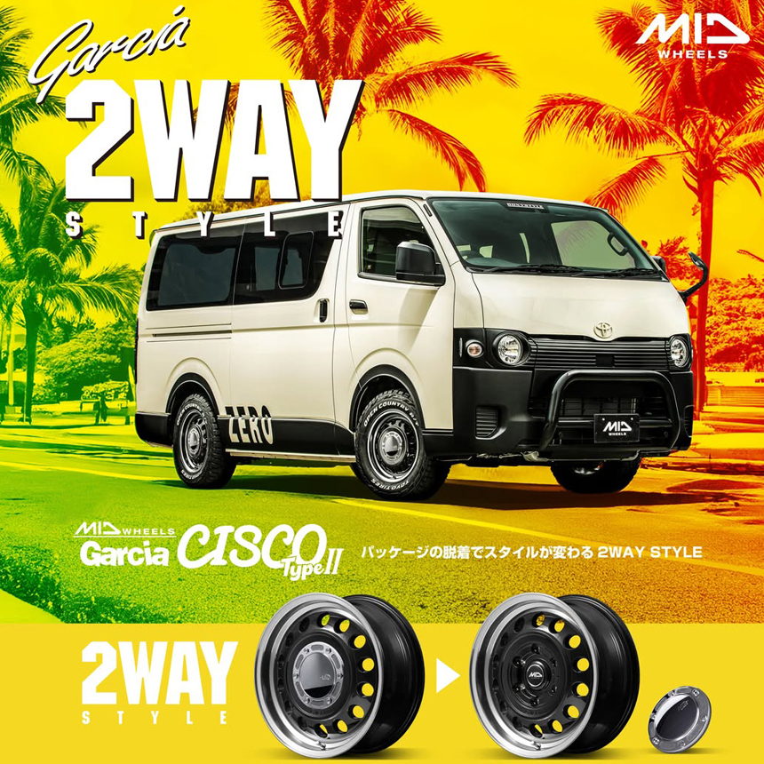 ハイエース ガルシア シスコ Type2 16インチホイール＆タイヤセット