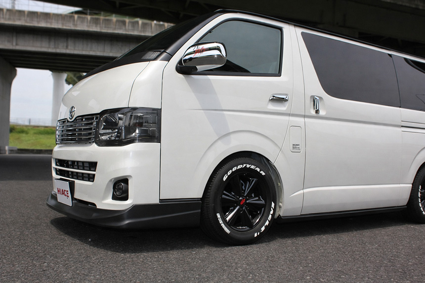 ハイエース ZLA FATBOY Black ホイール＆タイヤセット