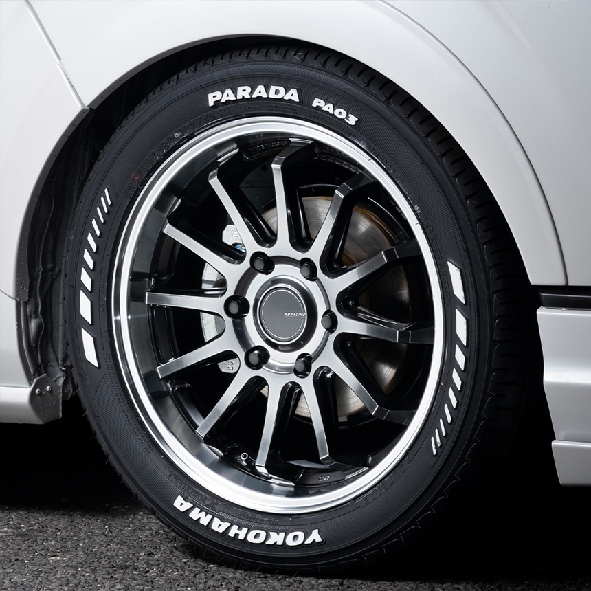 ハイエース  KB RACING S-12 18インチホイール＆タイヤセット