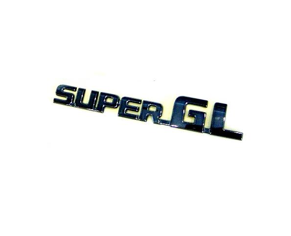 ハイエース用 「SUPER-GL」ロゴ ブラッククローム エンブレム
