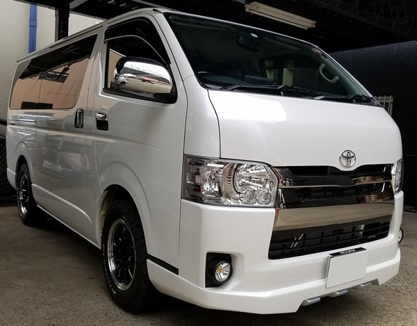 4型ハイエース 標準ボディー用 EXTREME フロントリップスポイラー