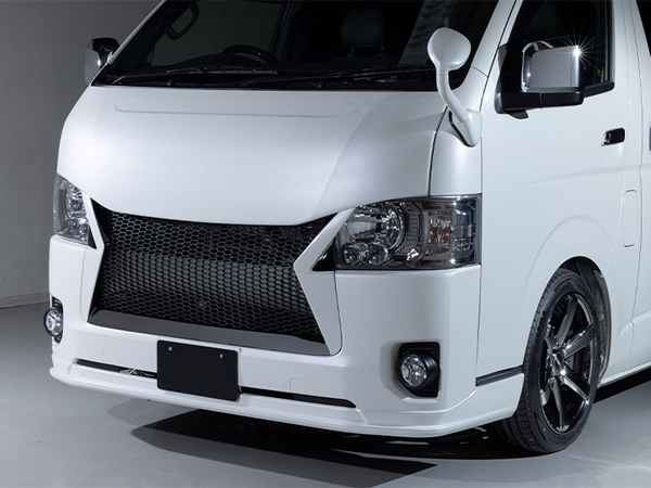 4型～5型ハイエース 標準ボディー用 ESSEX クワトロ フロントグリル(ABS製)