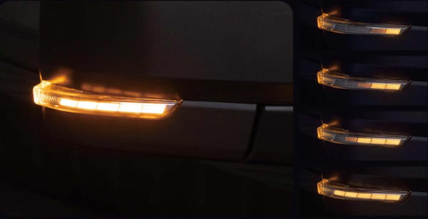 ハイエース 6型～用 ヴァレンティ LEDシーケンシャルドアミラーウインカーロアタイプ
