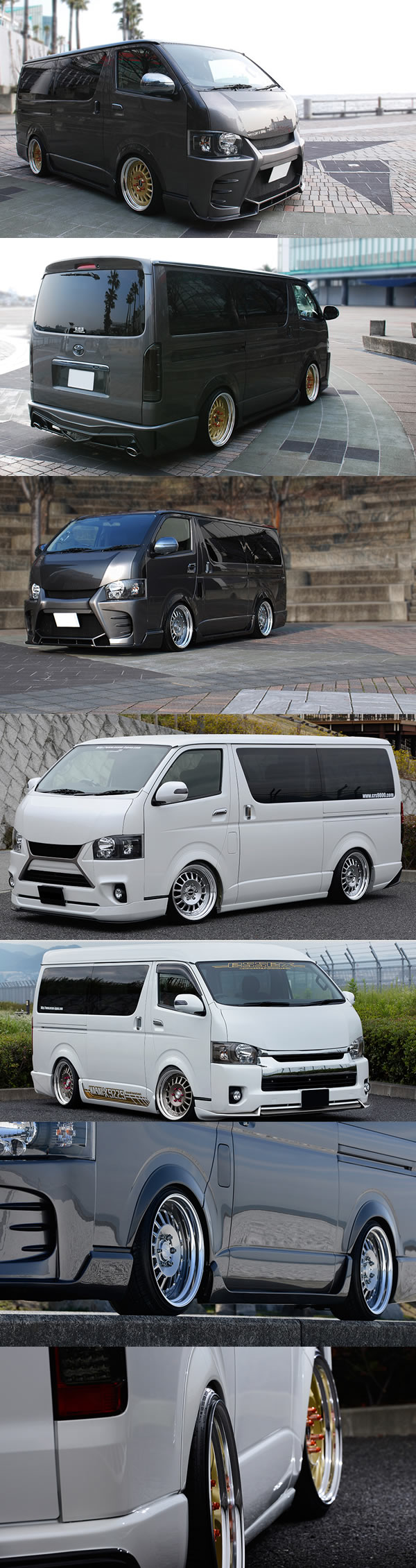 ハイエース用 ESSEX ENCD 19インチホイール(2ピース)＆タイヤセット