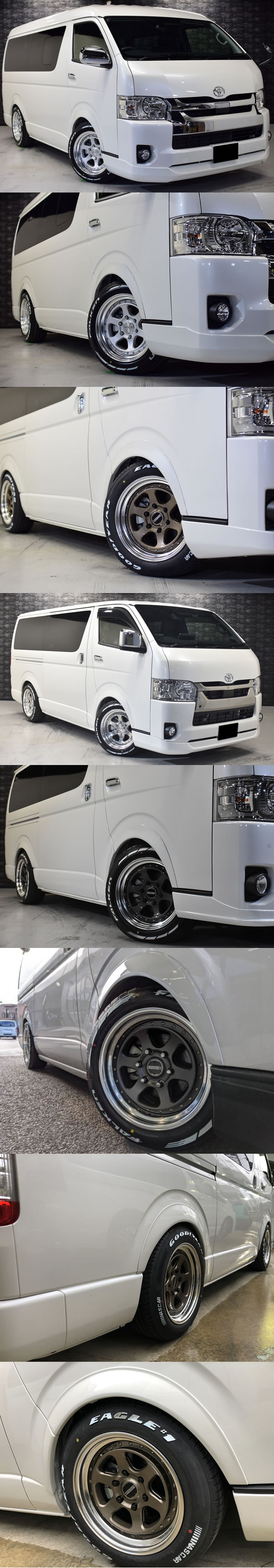 ハイエース用 ESSEX EL 17インチホイール(2ピース)&タイヤセット