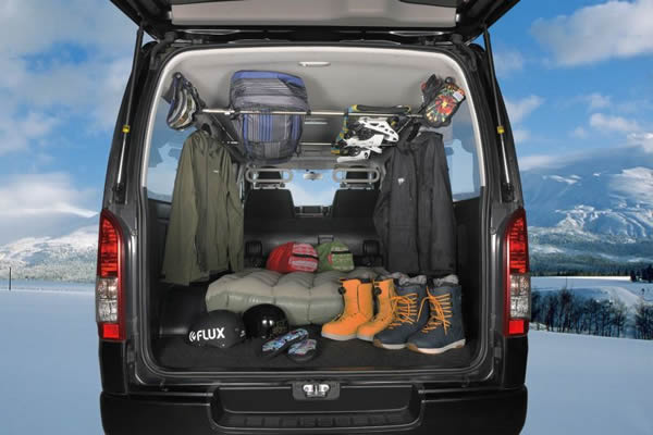 ハイエース S-GL/ワゴンGL 荷室用 サイドバー