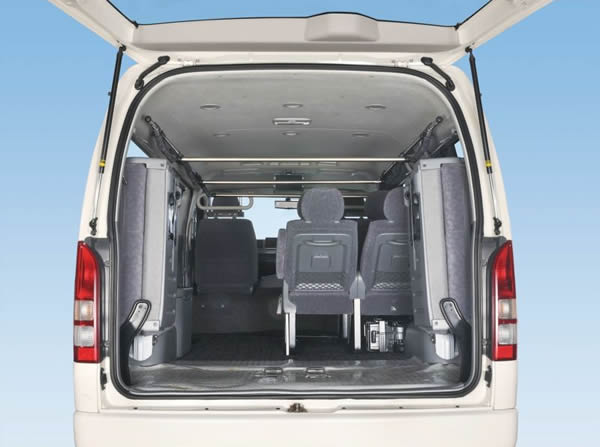 ハイエース S-GL/ワゴンGL 荷室用 サイドバー