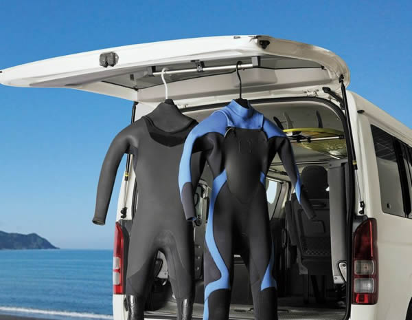 ハイエース S-GL/ワゴンGL 荷室用 サイドバー