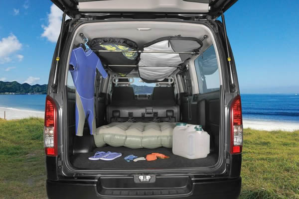 ハイエース S-GL/ワゴンGL 荷室用 サイドバー