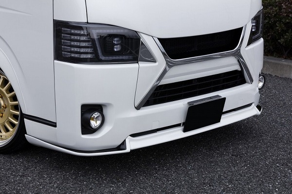 4型ハイエース 標準ボディー用 ESSEX リップスポイラー(スティングレイパネル)
