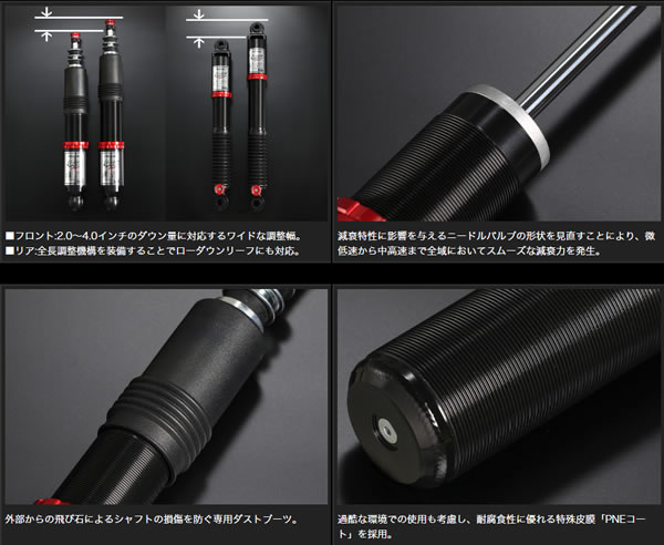 ハイエース用 CLOUD WALKER PRO スーパーローダウンフルキット(2WD用)