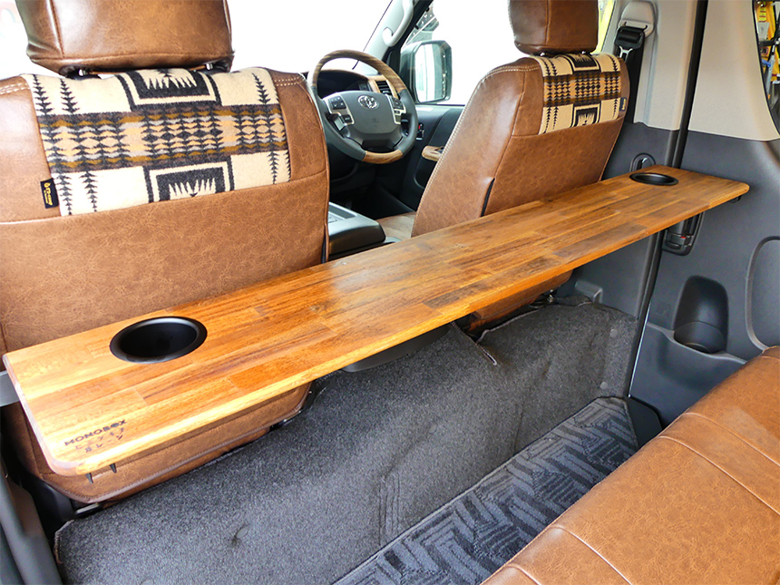 ハイエース MONOBOX ワンタッチリアテーブル