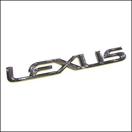 ハイエース 「LEXUS」ロゴ ブラッククローム エンブレム