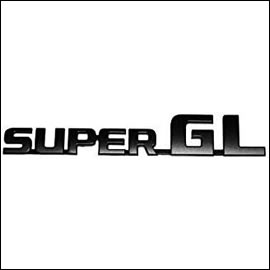 ハイエース 「SUPER-GL」ロゴ マットブラック エンブレム