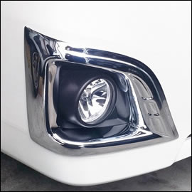 ハイエース 3型 標準ボディー用 クローム フォグランプカバー