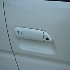 ハイエース用 塗装済みドアハンドルカバー(鍵穴有り)