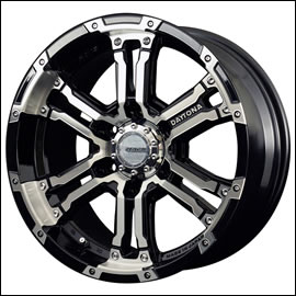 ハイエース デイトナFDX(ブラック/ダイヤモンドカット) 16インチホイール＆タイヤセット