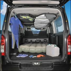 ハイエース S-GL/ワゴンGL 荷室用 サイドバー