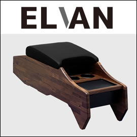 ハイエース 標準ボディー用 ELVAN ウォールナット センターコンソール(リア付)