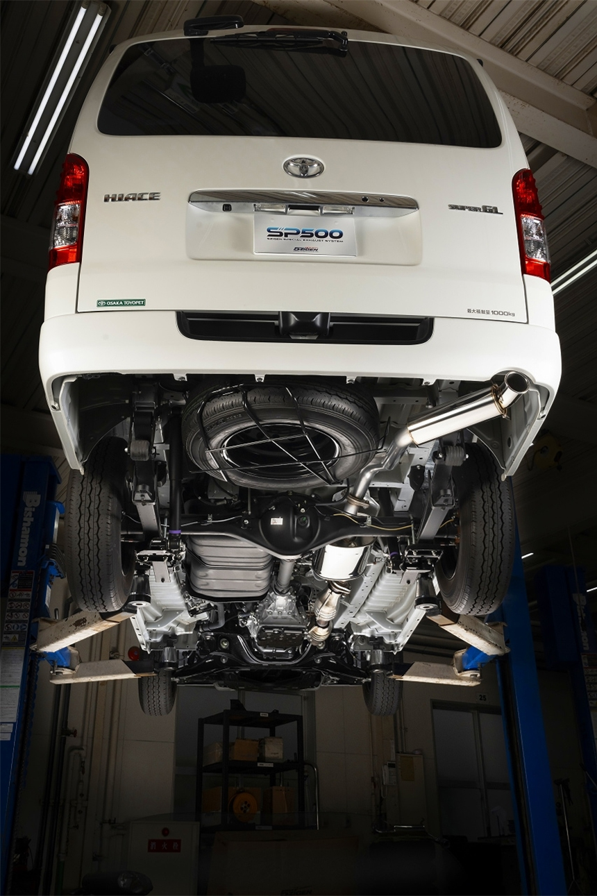 ハイエース ガソリン 標準ボディー用 5ZIGEN SPスペックストリート マフラー