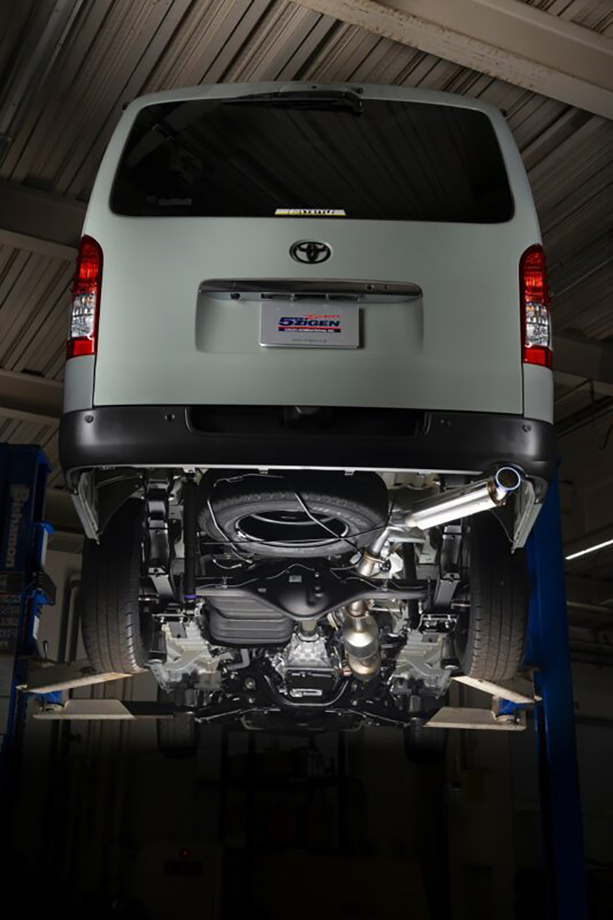 ハイエース 2.8Lディーゼル 標準ボディー用 5ZIGEN SPスペックストリート マフラー　チタンタイプ